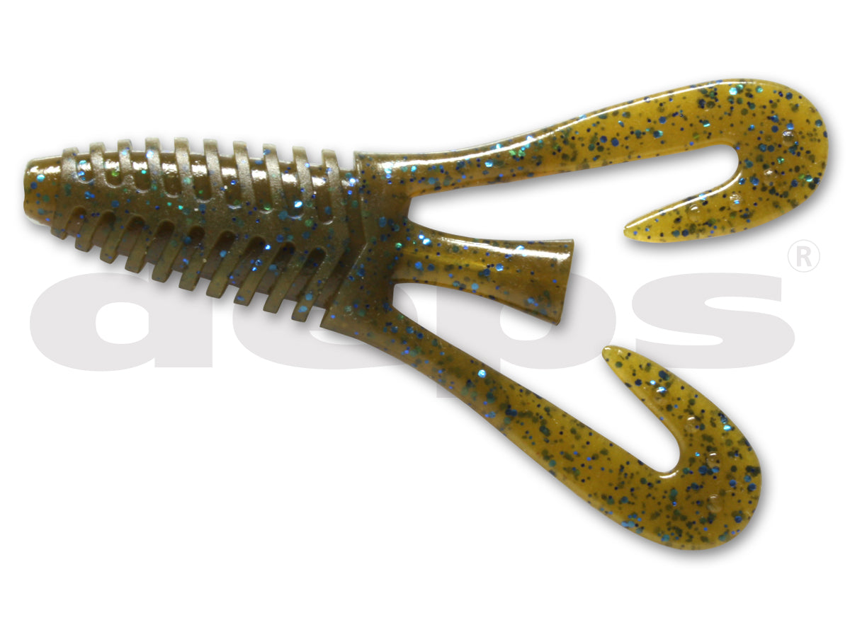 Barbute | 3" #71 Greenpumpkin/blue Flake