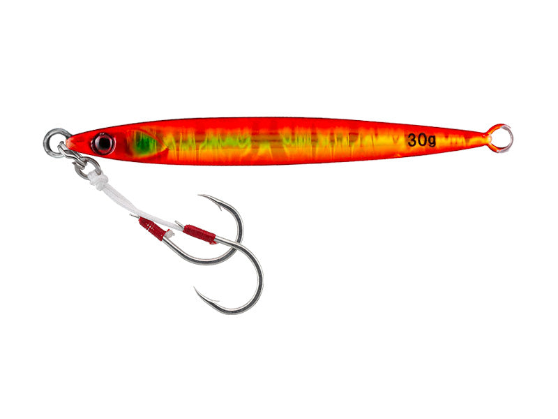 Big Backer Jig/slide Stick | 40g Red & Gold/magma Wave Hl