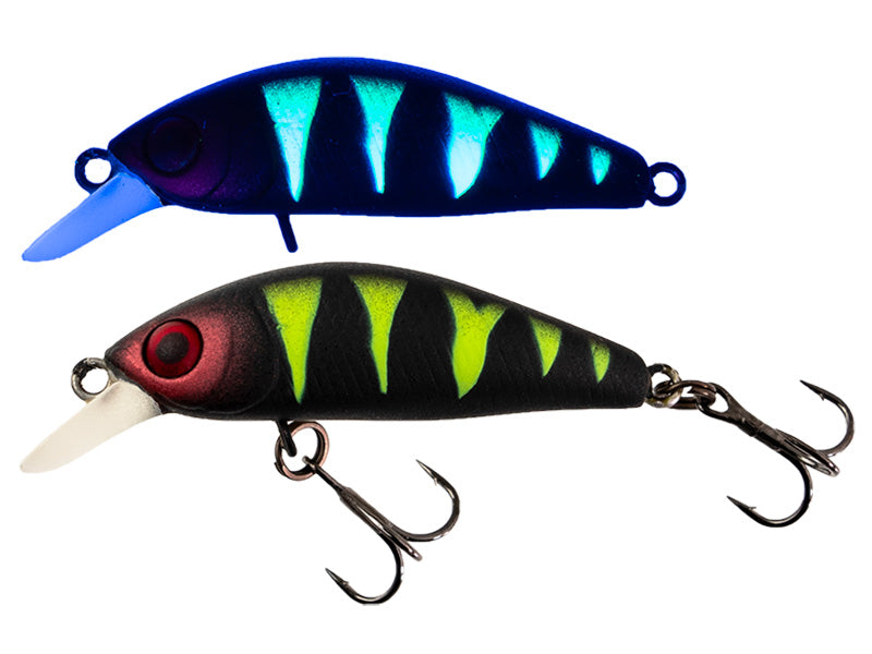 Chubby Minnow 35 | Uv Mat Black Perch