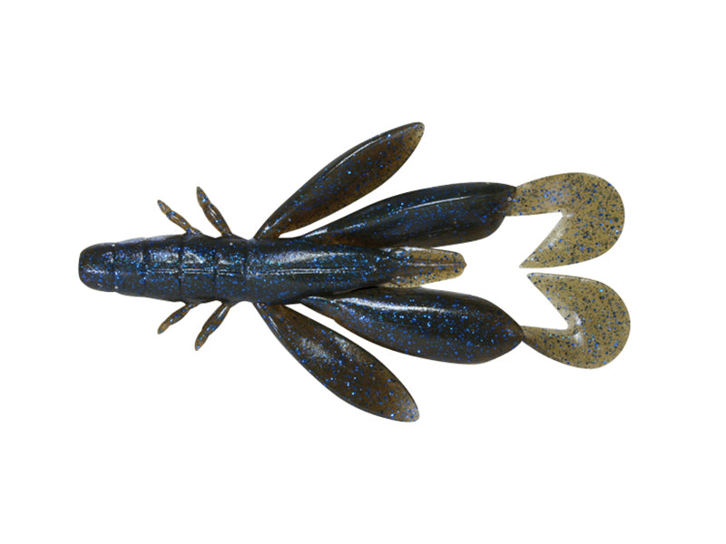 Chunk Craw | 4.0” Dark Amber Blue Flake