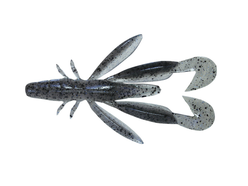Chunk Craw | 4.0” Si Smoke Shrimp Blue Flake