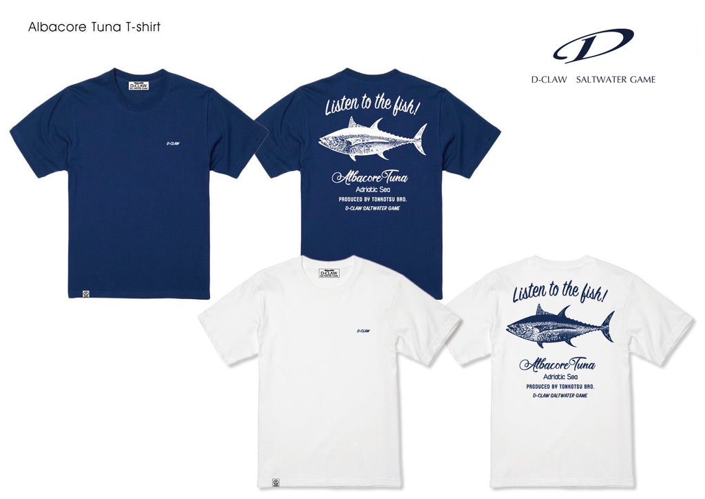 D-claw Albacore Tuna Tee | White L