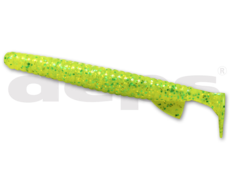 Deathadder Shad | 5'' #102 Cahrtreuse Gold Flake&green Flake