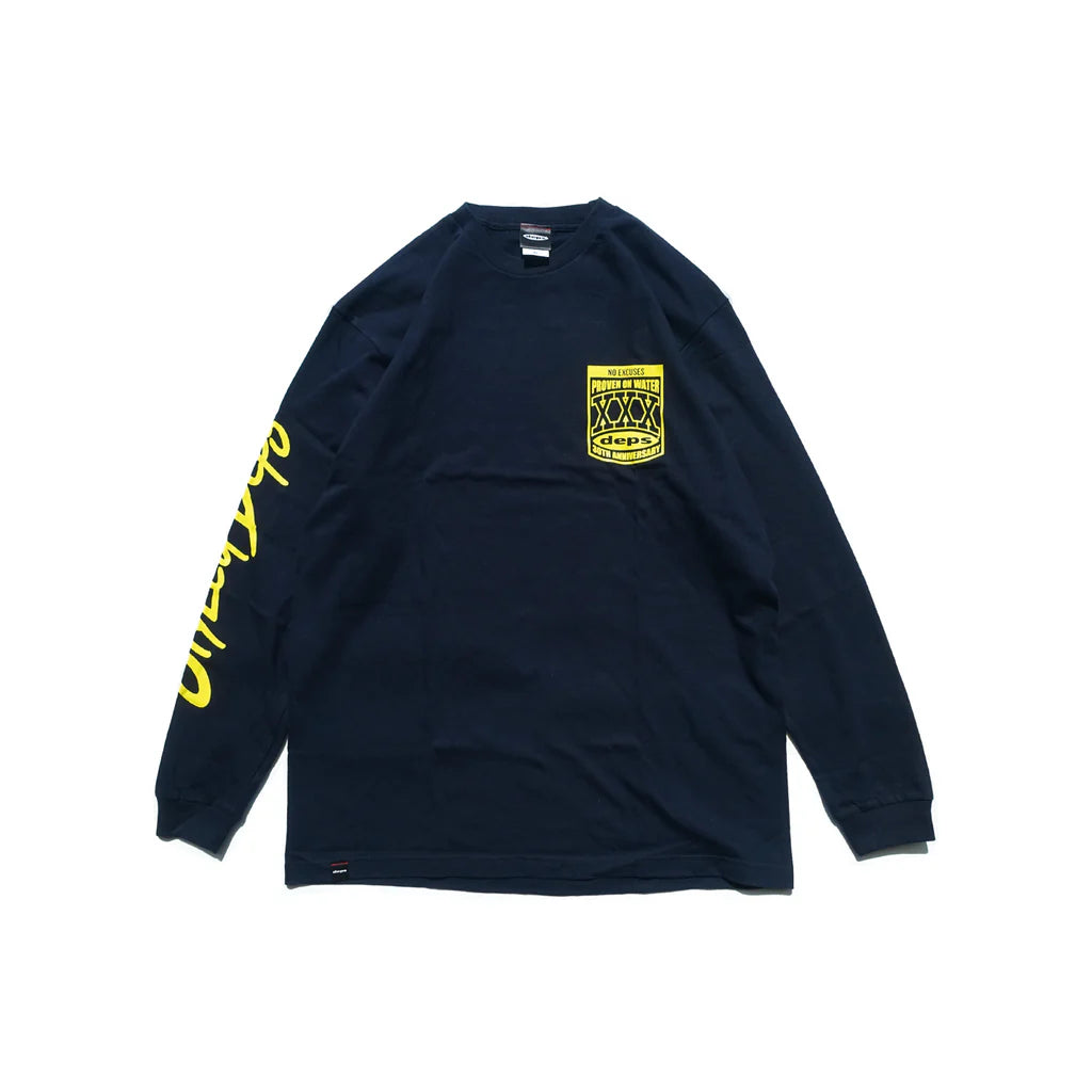 Deps 30th Anniv. Long Sleeve Tee | Navy L