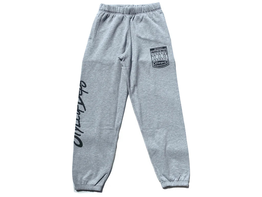 Deps 30th Anniv. Sweat Pants | Gray L