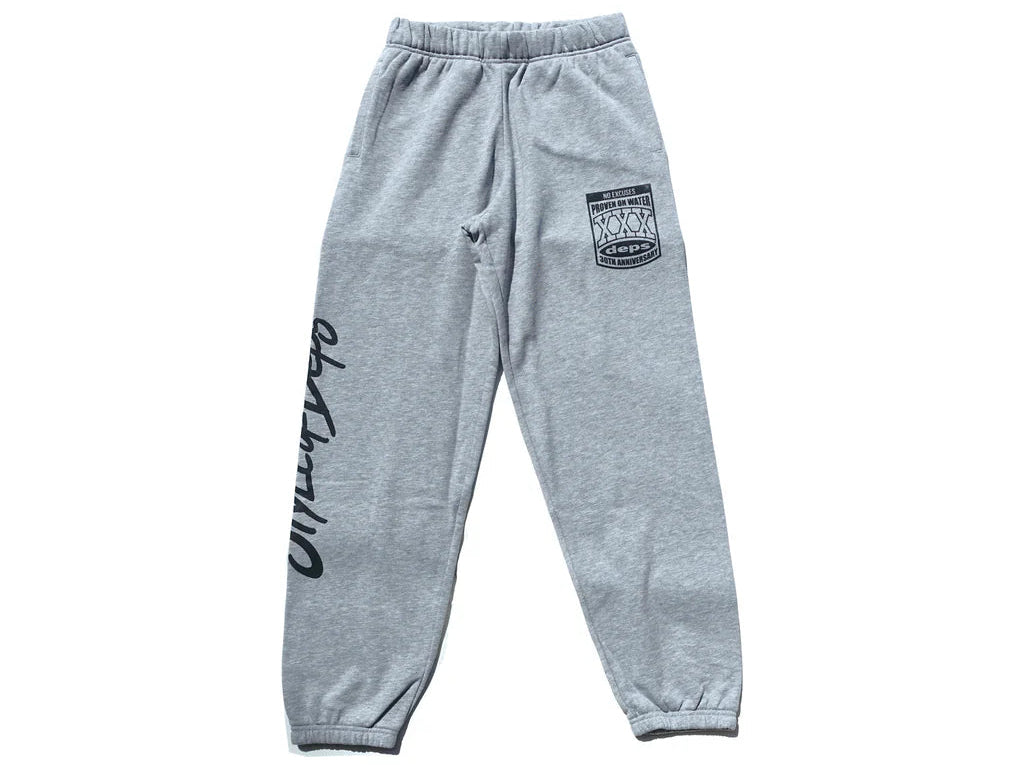 Deps 30th Anniv. Sweat Pants | Gray Xxl