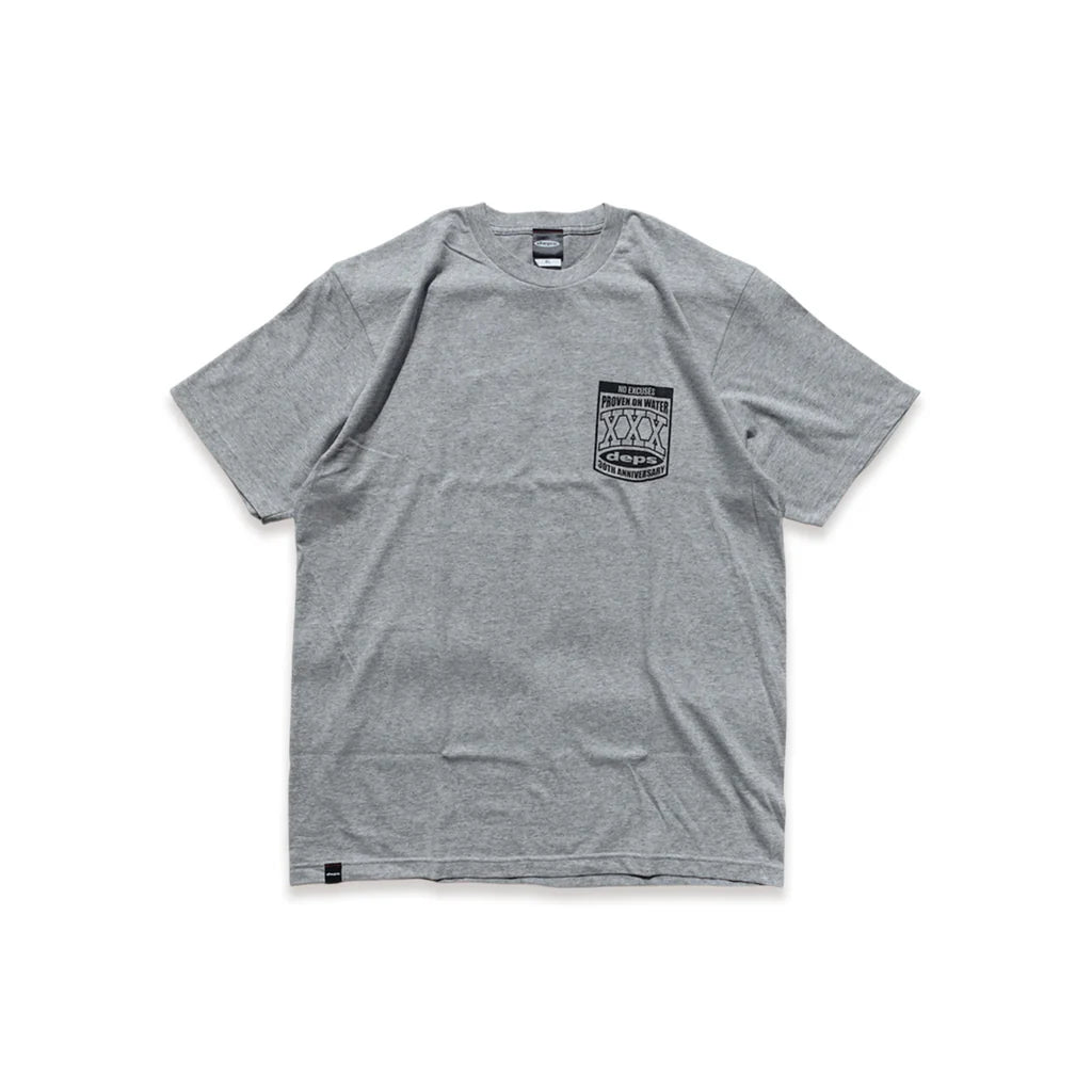 Deps 30th Anniv. Tee | Gray Xxl