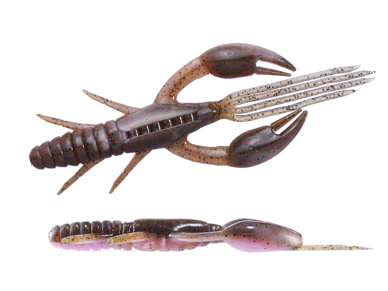 Dolive Craw | 4" Tw155-greenpumpkin Pink & Red Flake