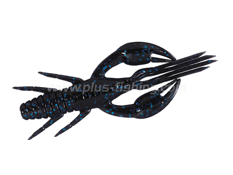 Dolive Craw | 4" W006-black Blue Flake