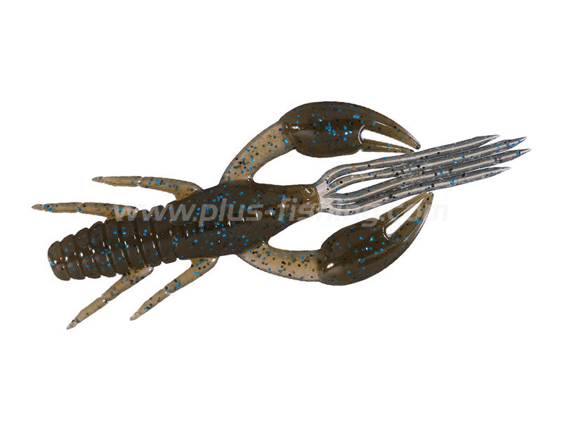 Dolive Craw | 4" W008-green Pumpkin Blue Flake