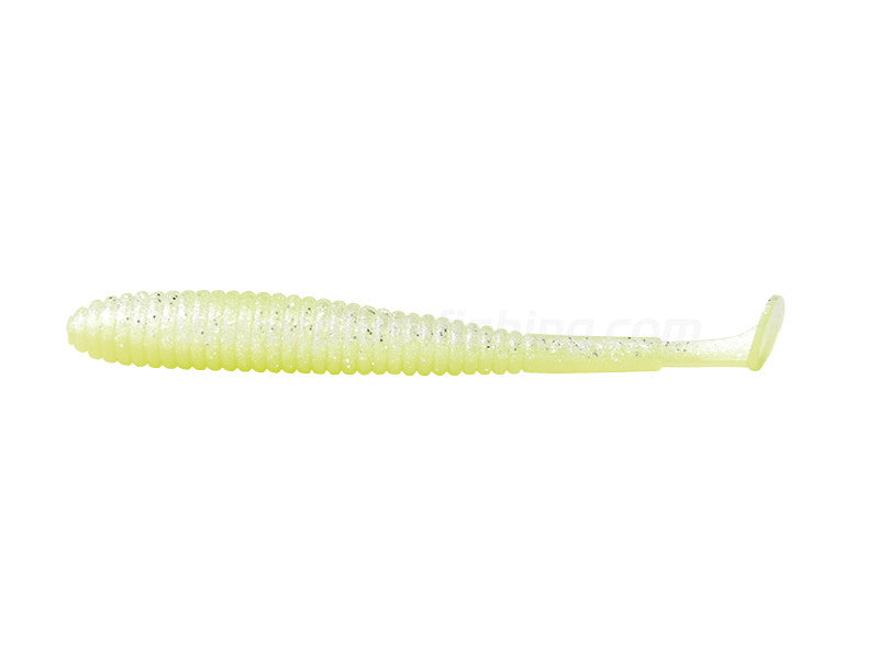 I Shad Tail | 3.8” Chart/pearl Silver