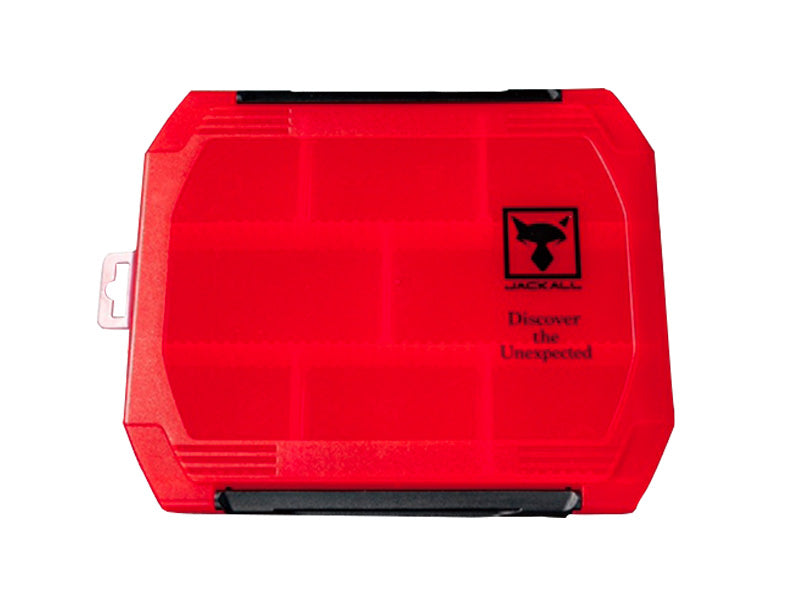 Jackall Double Open Tackle Box | M Clear Red 2300d