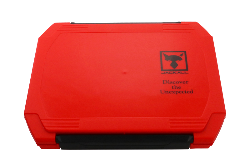 Jackall Double Open Tackle Box | M Red 2300d