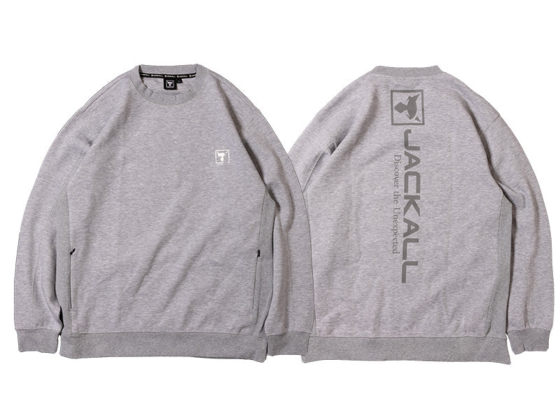 Jackall Side Ribbed Crewneck Sweat | Grey S