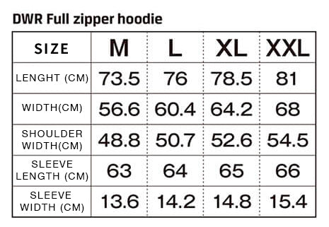 Jackson Dwr Full Zipper Hoodie