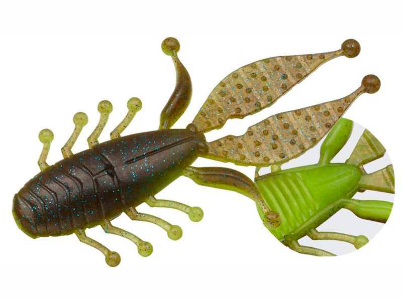 Kicker Bug | 4" #122 Grepum Blue/chart