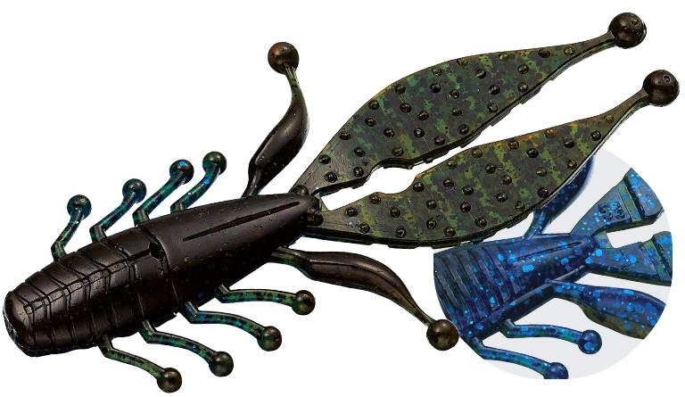 Kicker Bug | 5.5" #61 Grepum/blue Craw