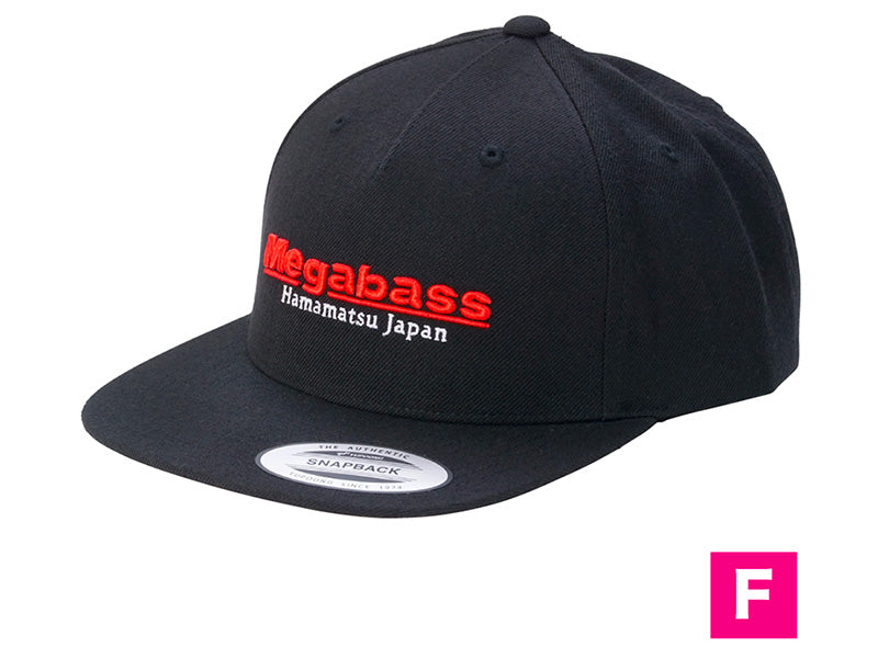 Megabass Cap | Classic Snapback Black/red