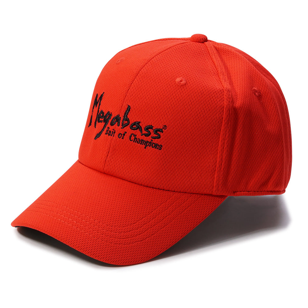 Megabass Field Cap Brush Logo | Red/blk