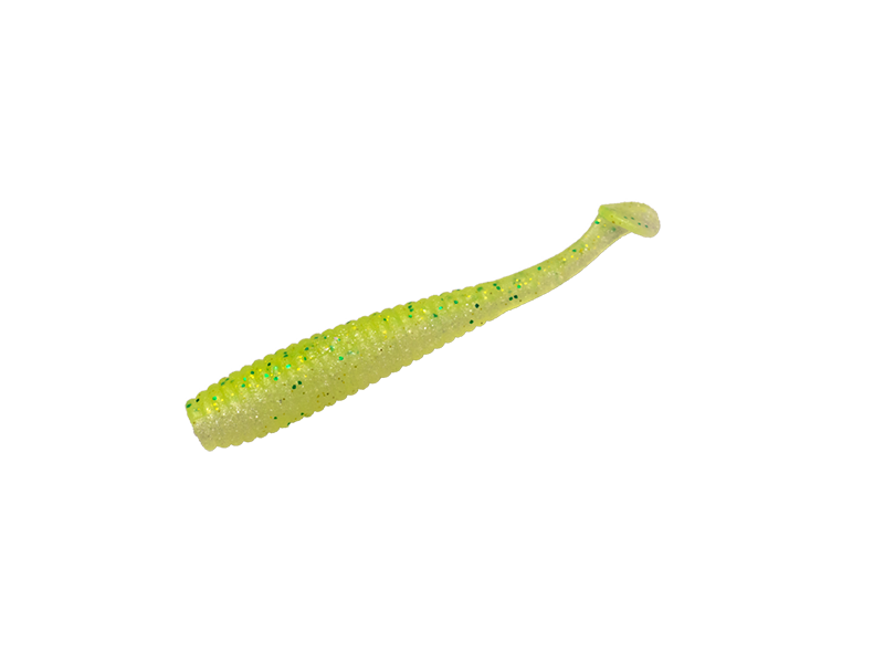 New I Shad Tail 2.8” | Chartreuse Back Shad