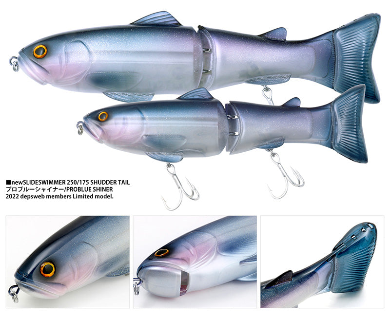 New Slide Swimmer 250 Shuddertail | Problue Shiner