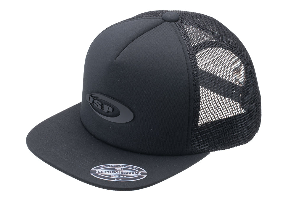 O.s.p Logo Mesh Flat Cap | All Black