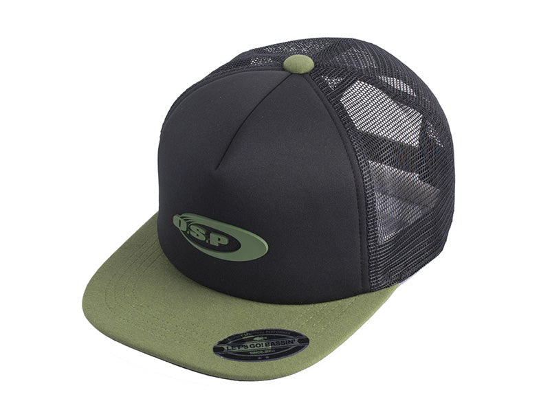 O.s.p Logo Mesh Flat Cap | Black Khaki