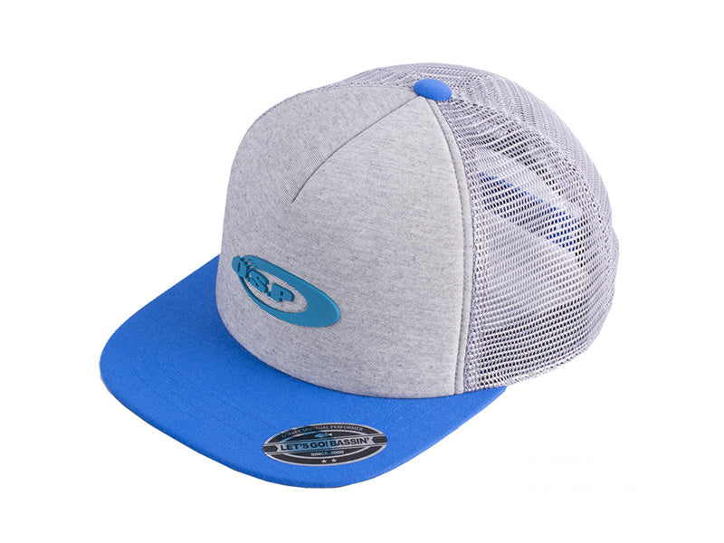 O.s.p Logo Mesh Flat Cap | Grey Blue