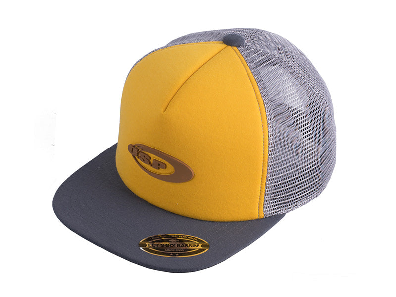 O.s.p Logo Mesh Flat Cap | Mustard Grey