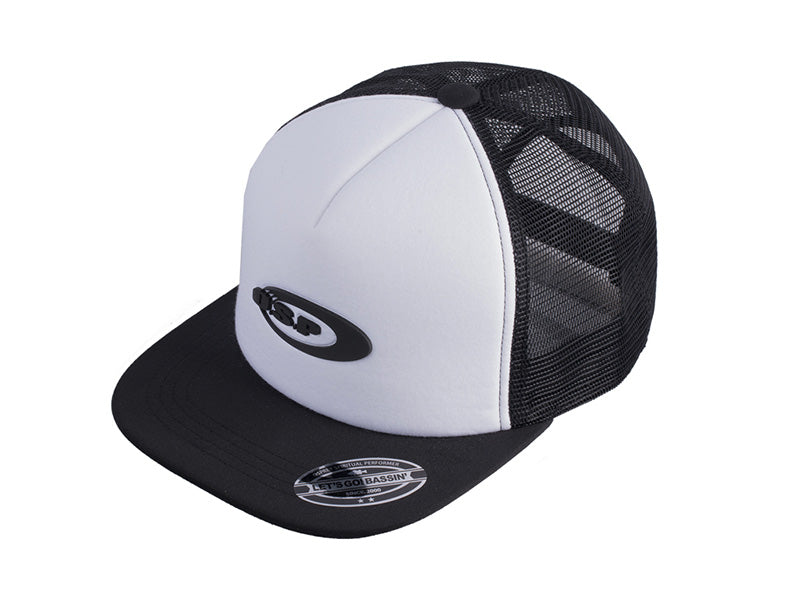 O.s.p Logo Mesh Flat Cap | White Black