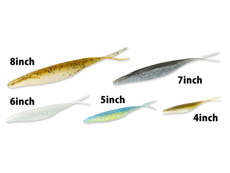 Sakamata Shad Heavy Weight | 7" #114 Champagne Pepper&neon Pearl