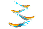 Sakamata Shad Heavy Weight | 7" #114 Champagne Pepper&neon Pearl