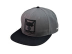 Square Logo Flat Cap | Charcoal/black
