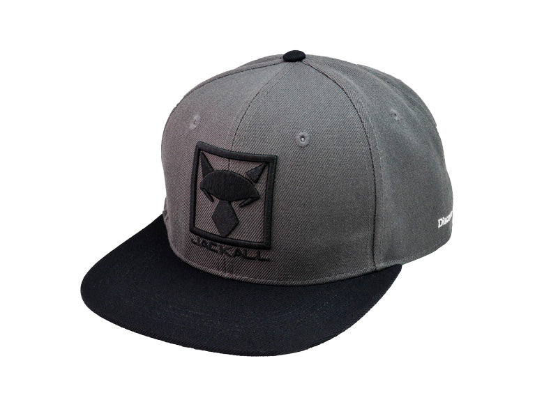 Square Logo Flat Cap | Charcoal/black