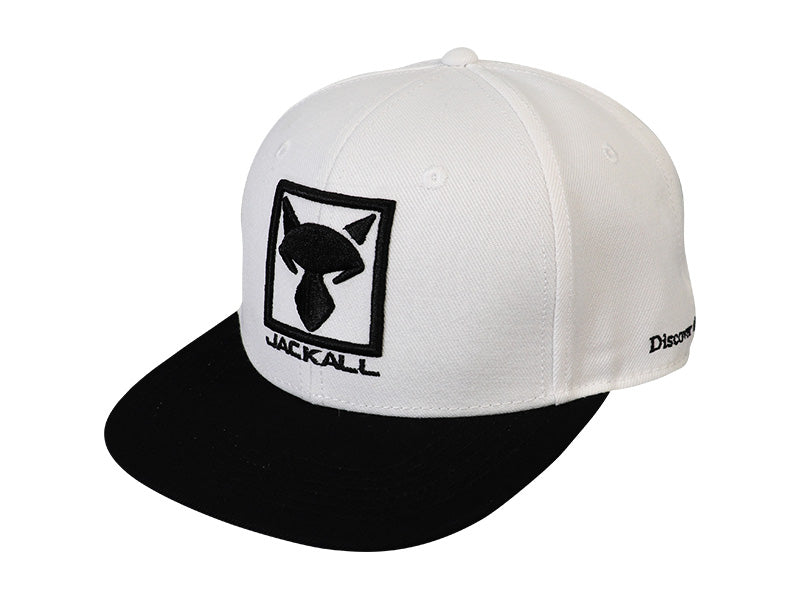 Square Logo Flat Cap | White/black