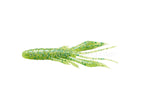 Waver Shrimp | 4.0" Chart/lime Chart Flake