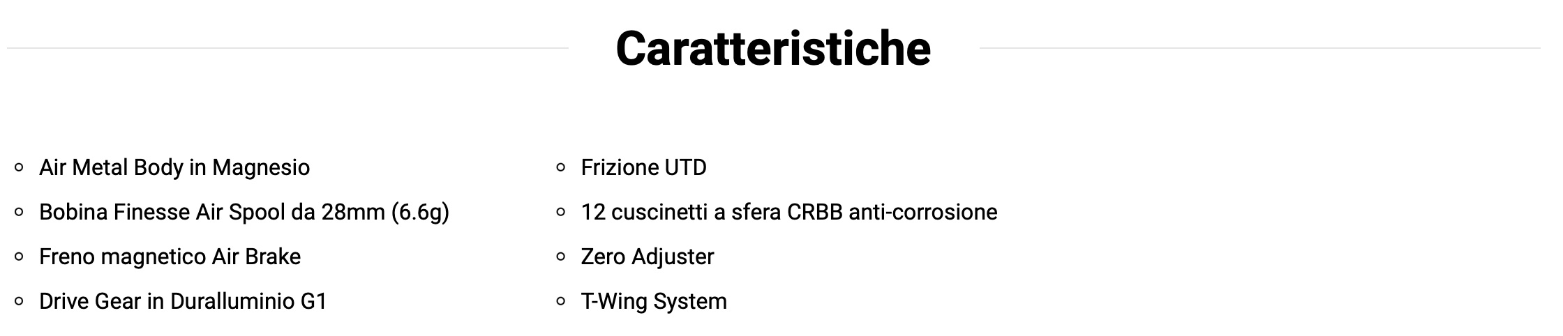 STEEZ AIR SV TW caratteristiche ita