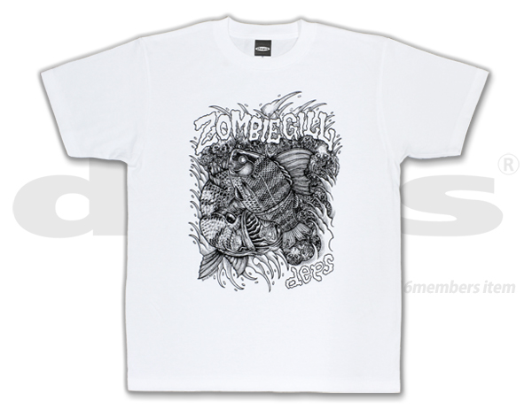 deps zombie gill tee white