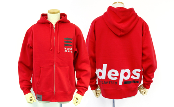 deps zipup parka red