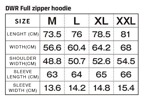DWR Full Zipper Hoodie gallery13