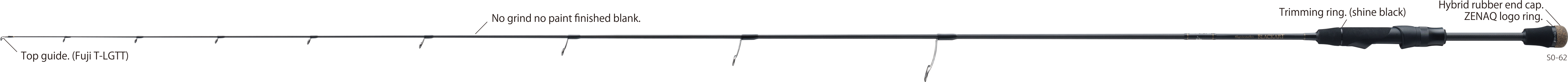 Zenaq SPIRADO BLACKART - Rods | Freshwater Rods
