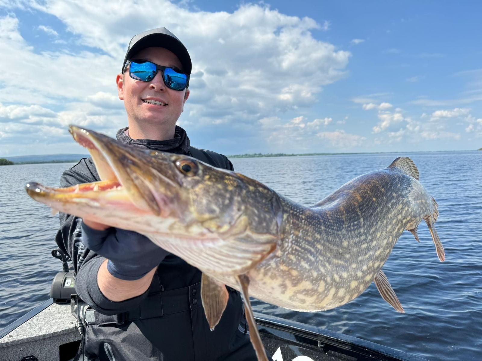 Our staff Christoph Tuczai with a magnificent Irish pike captured with Deps Slide Swimmer Shudder Tail 250 Real Ketabass color